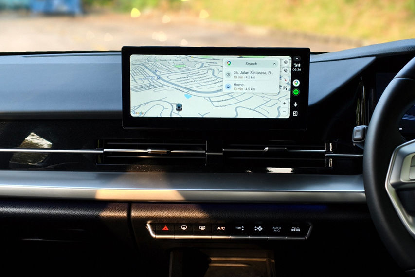 Perodua QV-E infotainment system view