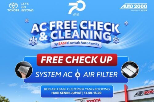 Auto2000 Buka Program Gratis Bersih-bersih dan Diskon Servis AC Mobil