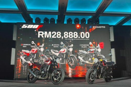 ZXMOTO Malaysia launches three new bikes - 500F, 500RR and 820RR