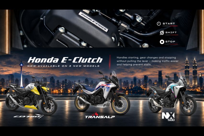 ￼Honda NX500, CB750, and Transalp get E-Clutch system in Malaysia