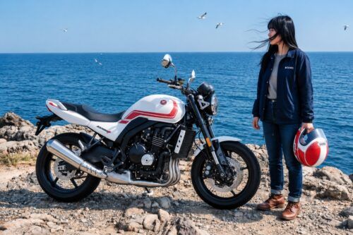 ZXMoto ZX500F Mengaspal, Motor 4 Silinder 470 cc Bergaya ala Honda CB400 Super Four