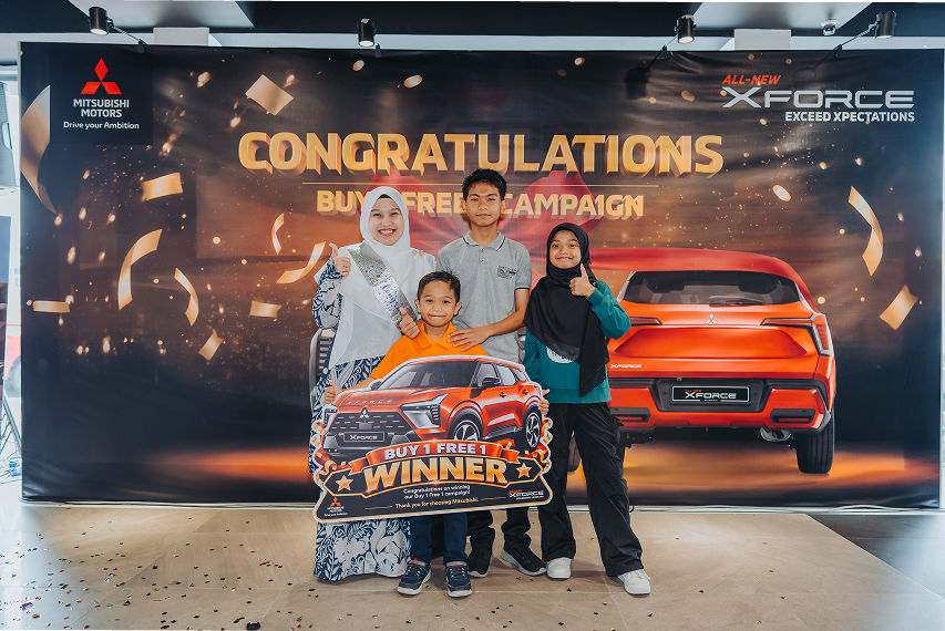 Saidahtul Khairunnisa binti Martius, 39, from Ipoh, Perak, won the grand prize of a brand-new Mitsubishi Xforce Ultimate.