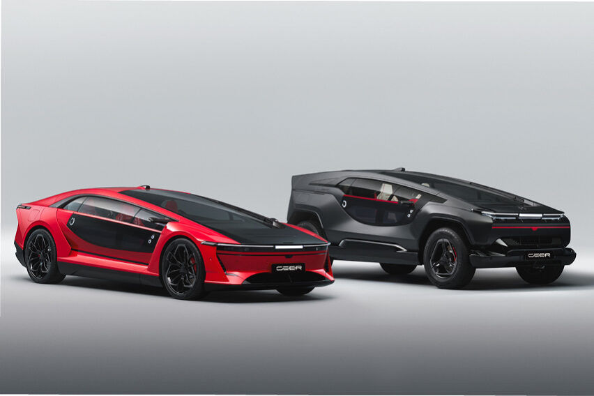 CEER EXOBOT revealed: Saudi EV brand debuts sedan and SUV with up to 1,111 hp