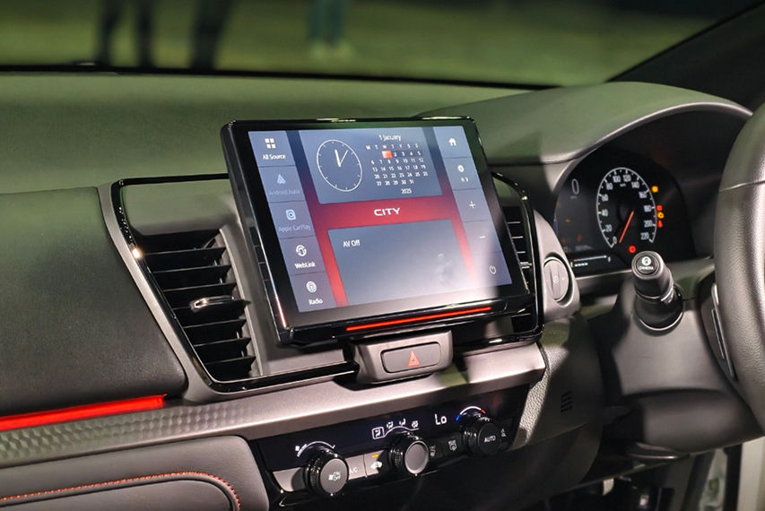 2026 Honda City facelift infotainment system view