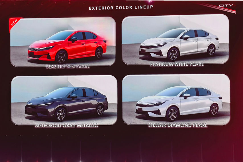 2026 Honda City facelift colours
