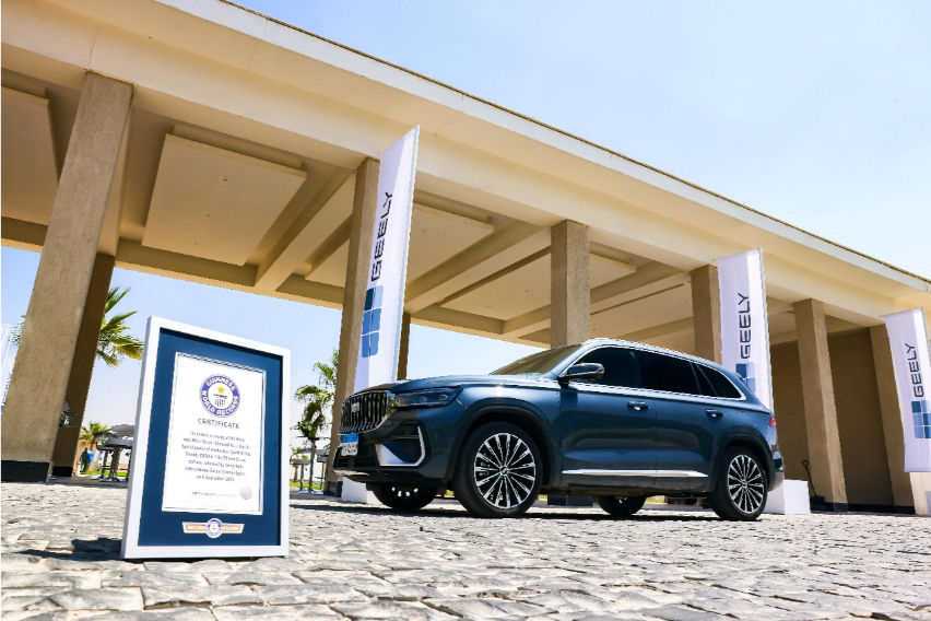 Geely Monjaro EM-i crosses Egypt’s Black, White Deserts, Guinness World Record style