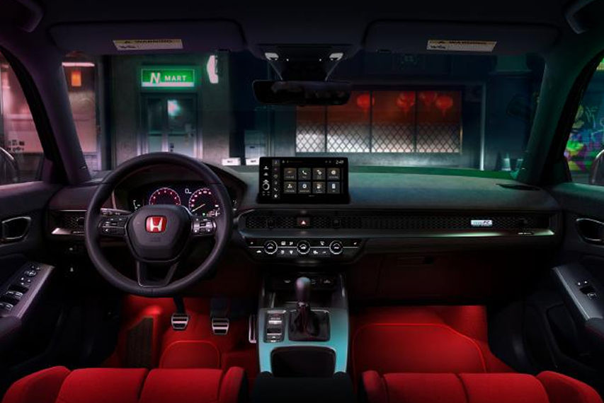 2027 Honda Civic type R cabin view