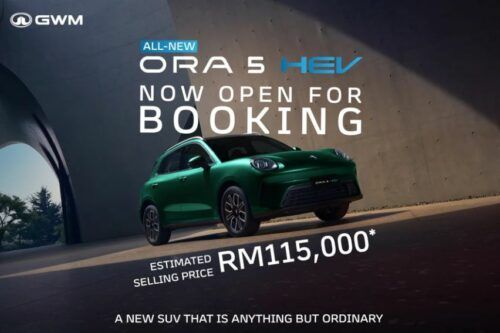 GWM Ora 5 bookings open in Malaysia, Estimated price from RM 115k