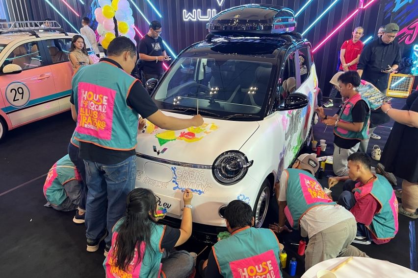 Wuling Kolaborasi dengan Otoproject dan SOVLO di IMX 2026 untuk Lukis Air ev