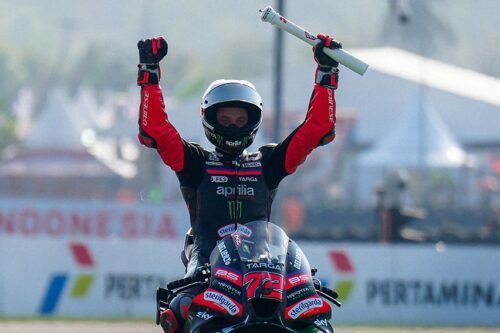 MotoGP Indonesia 2026: Bezzecchi Menang, Aprilia Sapu Bersih Mandalika