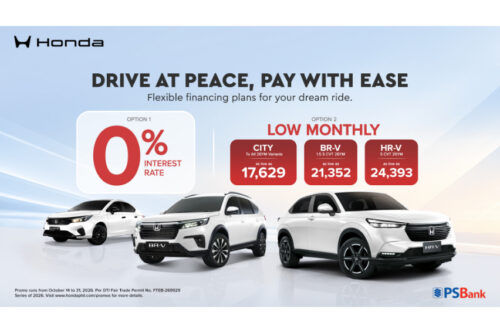 Honda Cars PH, PSBank partner for 0% interest deals 