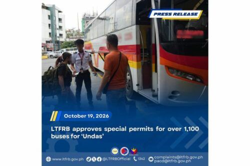 LTFRB approves more than 1k special bus permits for Undas