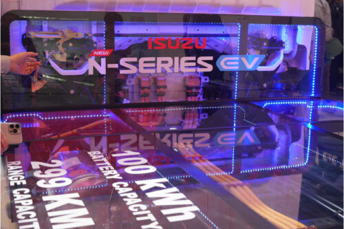 Isuzu N-Series EV concept truck makes PITS debut