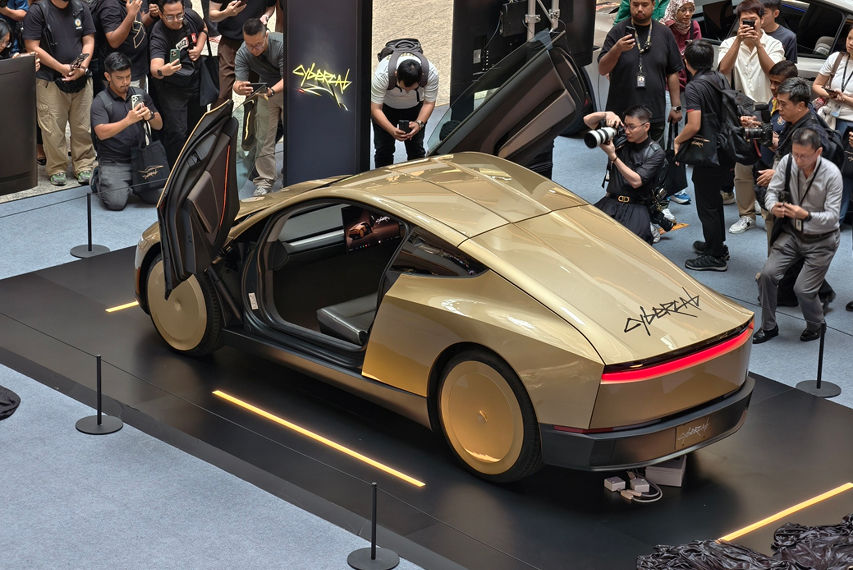 Tesla Cybercab rear view