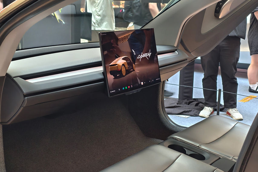 Tesla Cybercab interior view